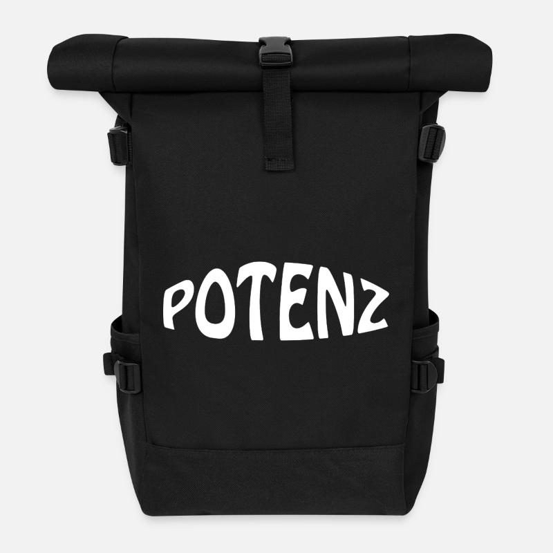 POTENZ - Rolltop Rucksack - Schwarz