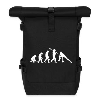Évolution du design de l’haltérophilie dans les salles de fitness - Sac à dos roll top - noir - Devant