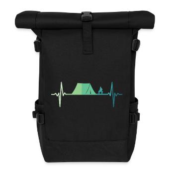 Camping Tent Heartbeat Camping Tent - Roll Top Backpack - black - Front