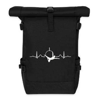 Anneau aérien Rythme de cœur Lyra Anneau aérien - Sac à dos roll top - noir - Devant