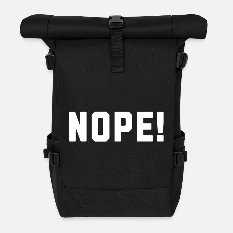 Nein! - Rolltop Rucksack - Schwarz