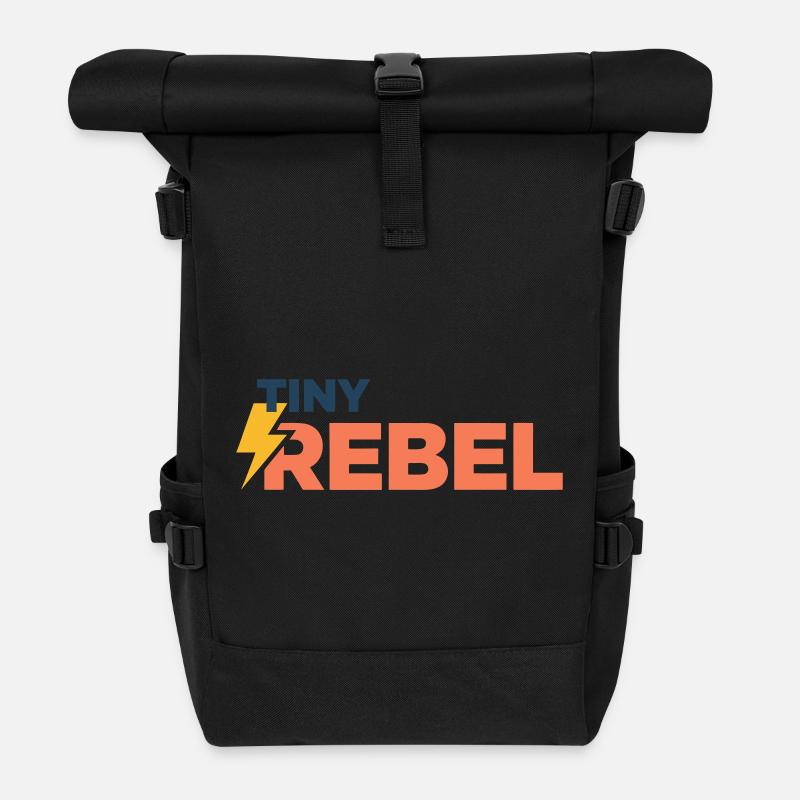 Tiny rebel - Roll Top Backpack - black
