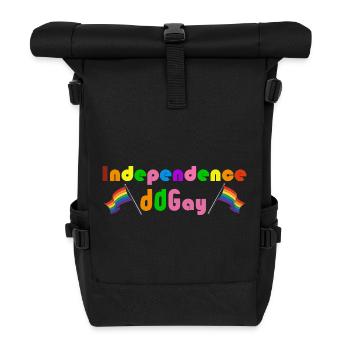 Independence Gay Rainbow - Roll Top Backpack - black - Front