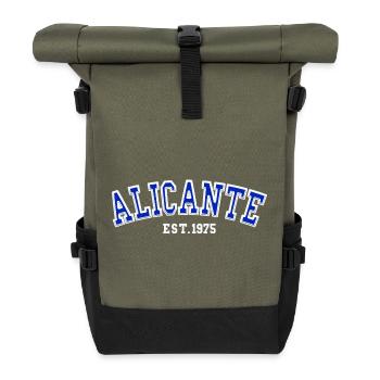 Alicante gegründet 1975 - Rolltop Rucksack - Olive/Schwarz - Vorne