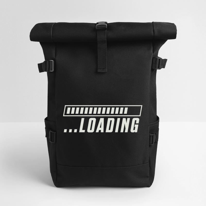 Loading Bar Loading Progress Roll Top Backpack