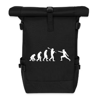 Entwicklung des Fechtsport-Epee-Foil-Säbels - Rolltop Rucksack - Schwarz - Vorne