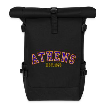 Athènes fondée en 1976 - Sac à dos roll top - noir - Devant