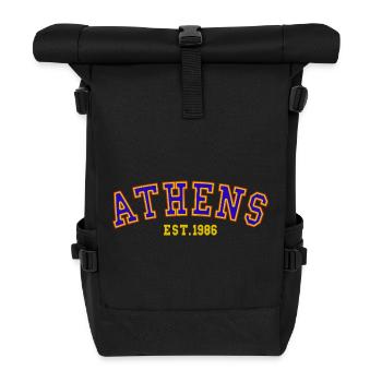 Athènes fondée en 1986 - Sac à dos roll top - noir - Devant