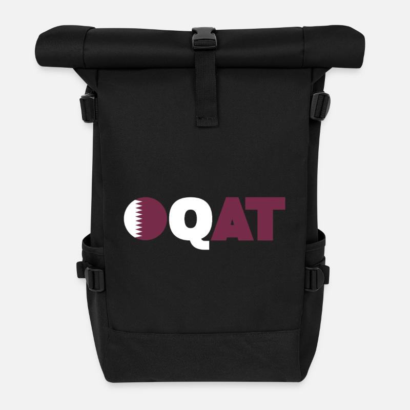 Qatar - Sac à dos roll top - noir