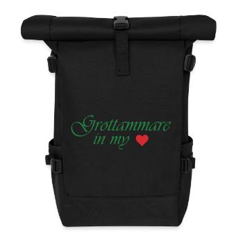 Grottammare dans mon cœur - Sac à dos roll top - noir - Devant
