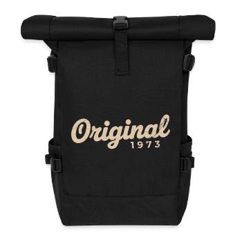 Geburtstagsgeschenk 1973 | Geboren 1973 - Rolltop Rucksack - Schwarz - Vorne