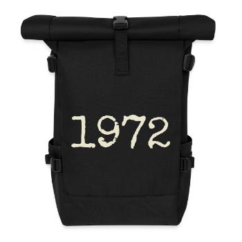 Geburtstagsgeschenk 1972 – Großartig seit 1972 - Rolltop Rucksack - Schwarz - Vorne