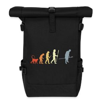 Baker Evolution Retro Look - Roll Top Backpack - black - Front