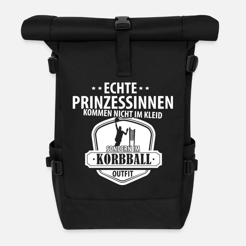 Prinzessin Korbball - Rolltop Rucksack - Schwarz