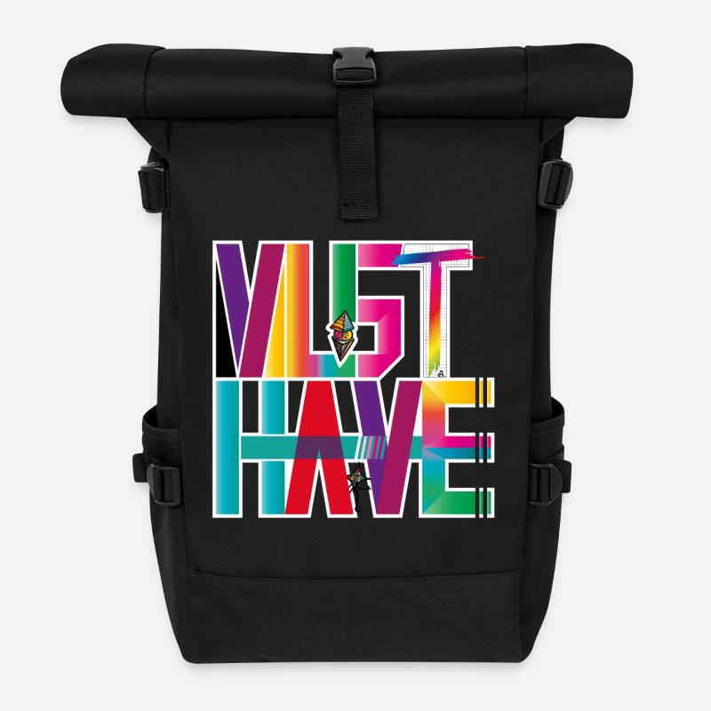 MUST-HAVE - Roll Top Backpack - black