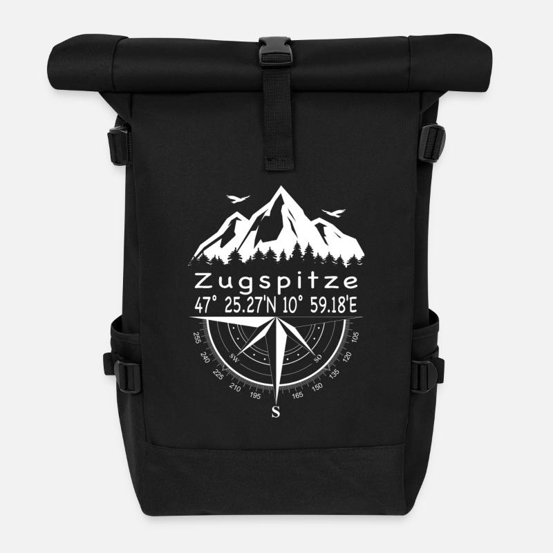 Zugspitze - Rolltop Rucksack - Schwarz