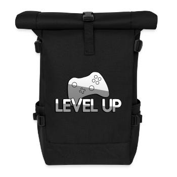 LEVEL UP + Contrôleur - Jeux - Sac à dos roll top - noir - Devant
