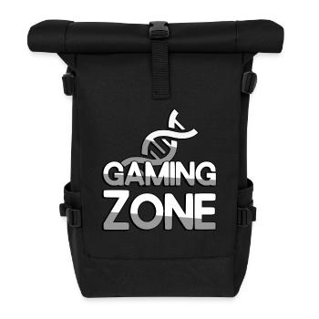 GAMING ZONE + DNA - Gaming - Rolltop Rucksack - Schwarz - Vorne