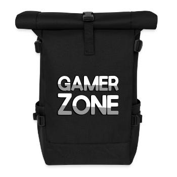GAMER ZONE - Gaming - Rolltop Rucksack - Schwarz - Vorne