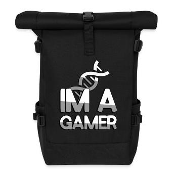 IM A GAMER + ADN - Jeux - Sac à dos roll top - noir - Devant