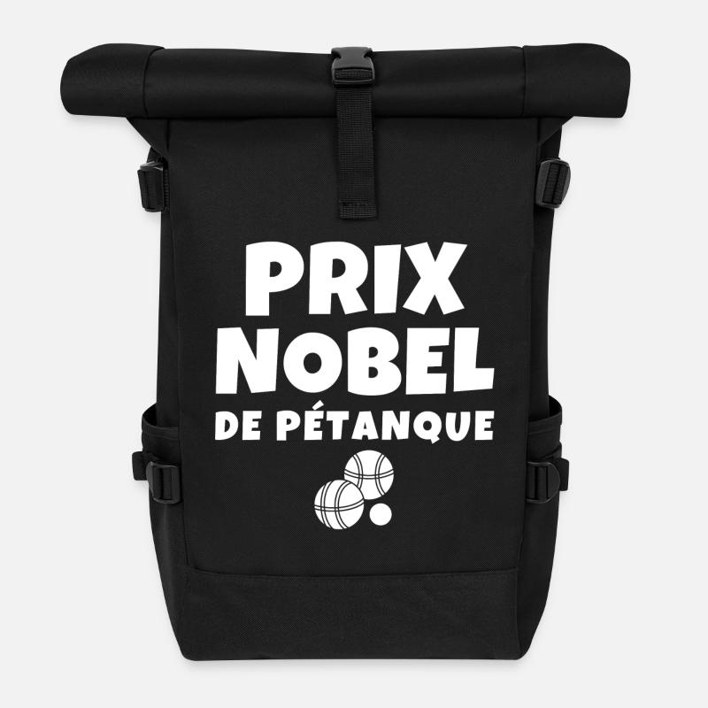 pétanque, fan de pétanque, joueur de pétanque - Sac à dos roll top - noir