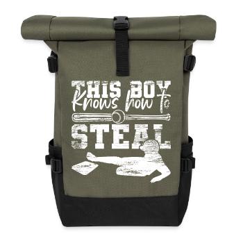 Batter Junge - Rolltop Rucksack - Olive/Schwarz - Vorne