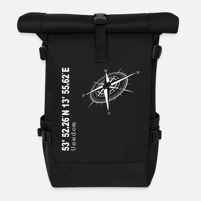 Usedom - Rolltop Rucksack - Schwarz