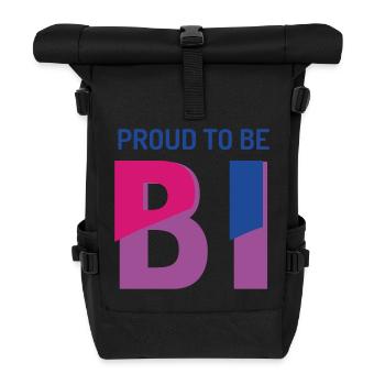 Proud To Be Bisexual - Roll Top Backpack - black - Front