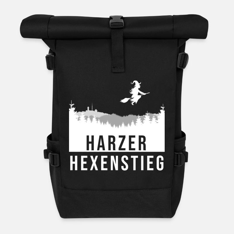 Hexenstieg - Rolltop Rucksack - Schwarz