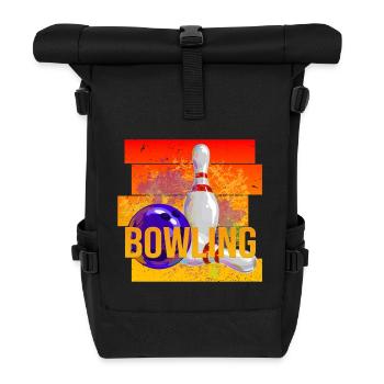 Bowling - Rolltop Rucksack - Schwarz - Vorne