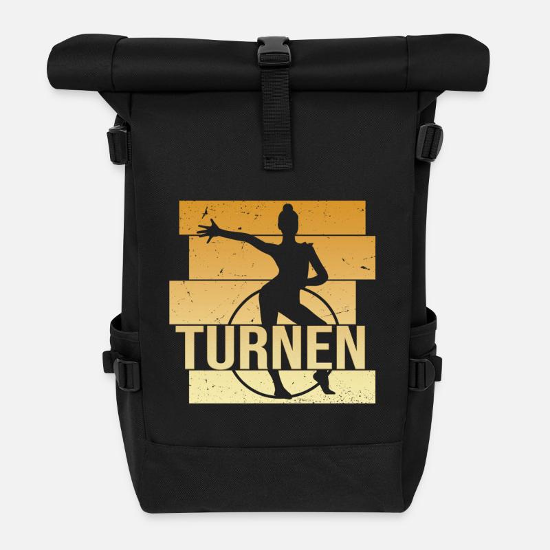Turnen - Rolltop Rucksack - Schwarz