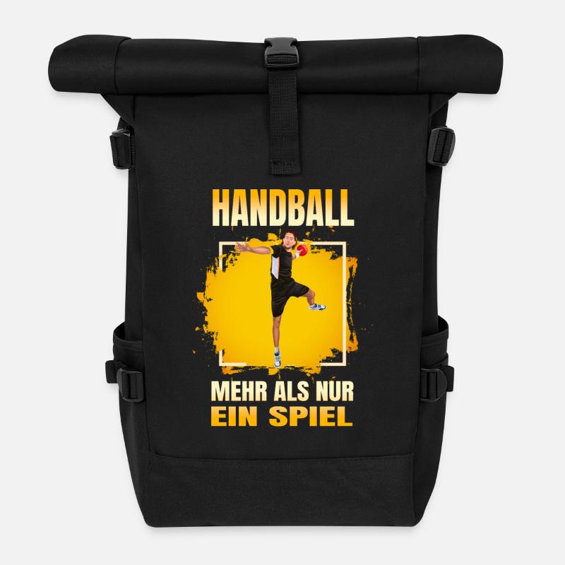 Handball - Mehr als nur ein Spiel - Rolltop Rucksack - Schwarz