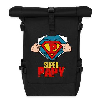 Super Papy Cadeau Meilleure Grand père du Vintage - Sac à dos roll top - noir - Devant