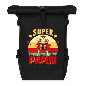 Super PAPOU Cadeau Meilleure Grand père du Vintage - Sac à dos roll top - noir - Devant