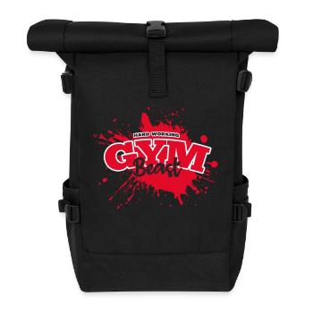 Gym Beast - Rolltop Rucksack - Schwarz - Vorne