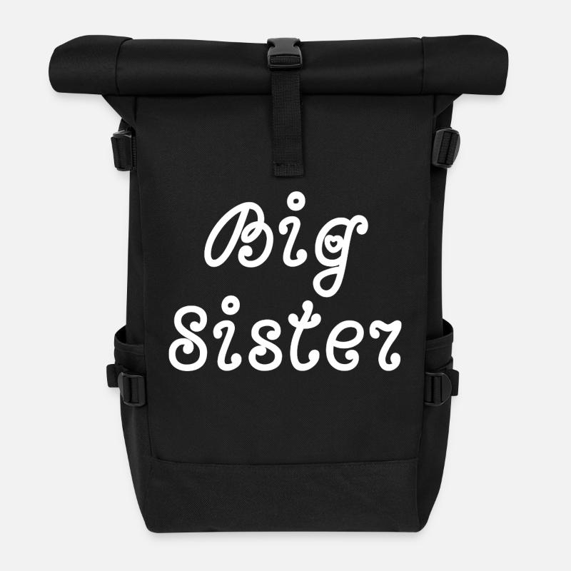 Big sister - Sac à dos roll top - noir