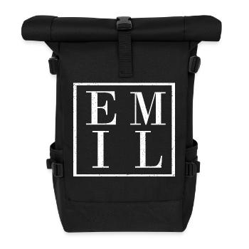 Emil - Roll Top Backpack - black - Front