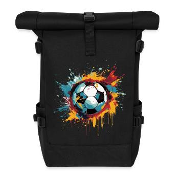 Soccer - Roll Top Backpack - black - Front