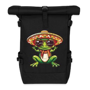 Frosch Lustig Sombrero - Rolltop Rucksack - Schwarz - Vorne