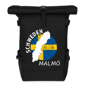 Malmö - Roll Top Backpack - black - Front