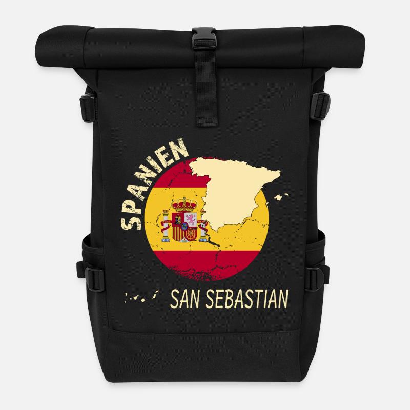 Saint-Sébastien - Sac à dos roll top - noir