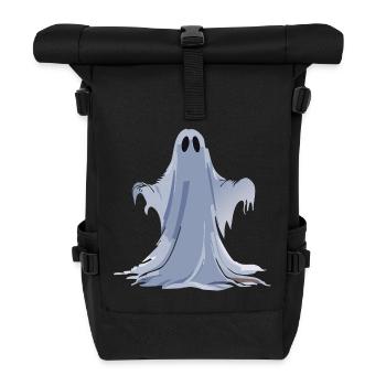Halloween Spooky Ghost - Rolltop Rucksack - Schwarz - Vorne