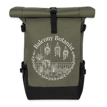 Balkon-Botaniker - Rolltop Rucksack - Olive/Schwarz - Vorne