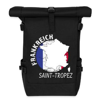Saint-Tropez - Rolltop Rucksack - Schwarz - Vorne