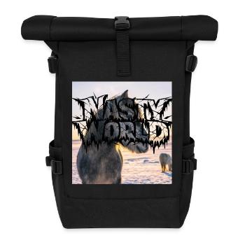 Dark Horse Silhouette Logo - Rolltop Rucksack - Schwarz - Vorne