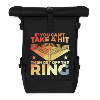 Blague sur le boxeur - Sac à dos roll top - noir - Devant