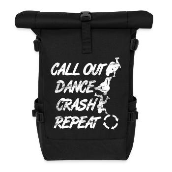 Breakdance Moves - Roll Top Backpack - black - Front