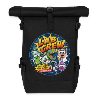 Lab Crew 2026: Comic Strip Lab Team - Roll Top Backpack - black - Front
