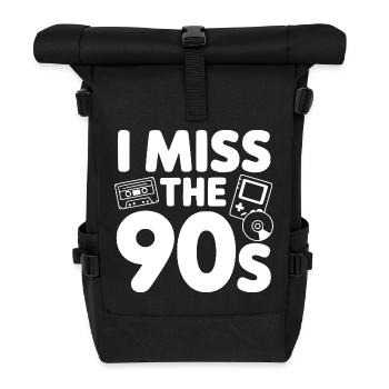 Les années 90 me manquent - Sac à dos roll top - noir - Devant