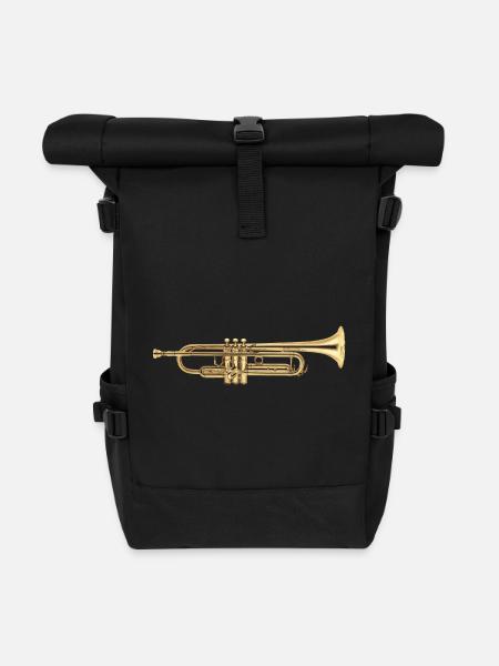 Trompete - Rolltop Rucksack - Schwarz